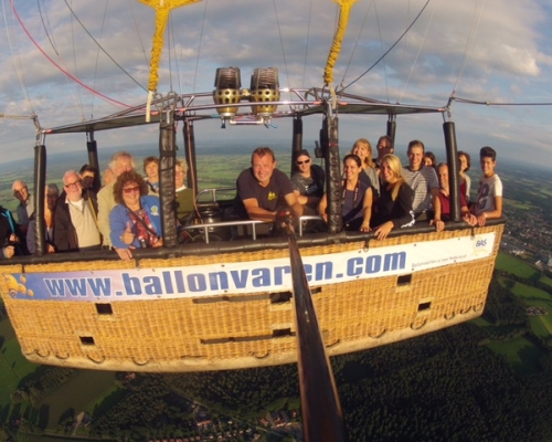 Ballon vlucht uit Exel Gelderland met BAS Ballooning